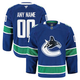 Vancouver Canucks Fanatics Home Authentic Pro Custom Jersey - Blue | Fanatics Clearance