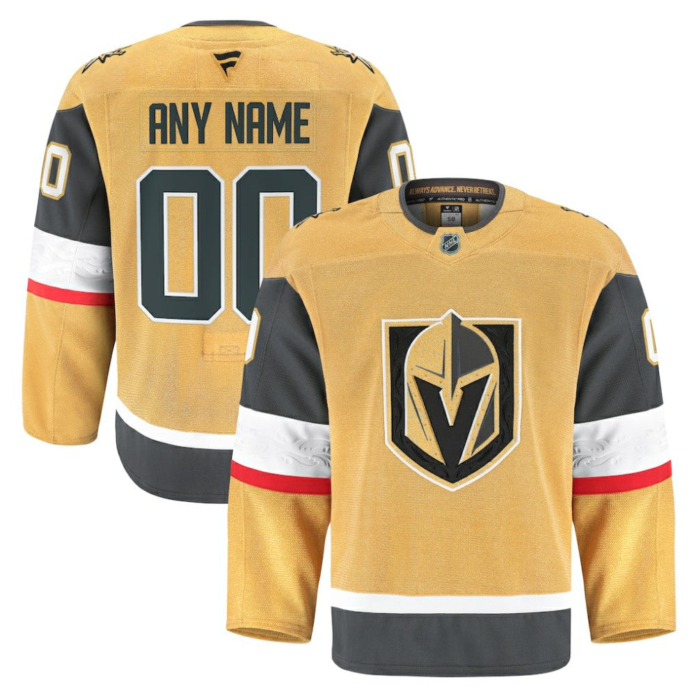 Vegas Golden Knights Fanatics Home Authentic Pro Custom Jersey - Gold | Fanatics sale