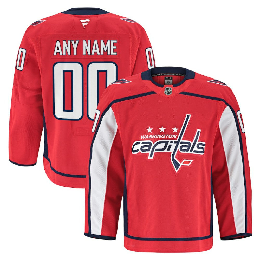 Washington Capitals Fanatics Home Authentic Pro Custom Jersey - Red | Fanatics near me