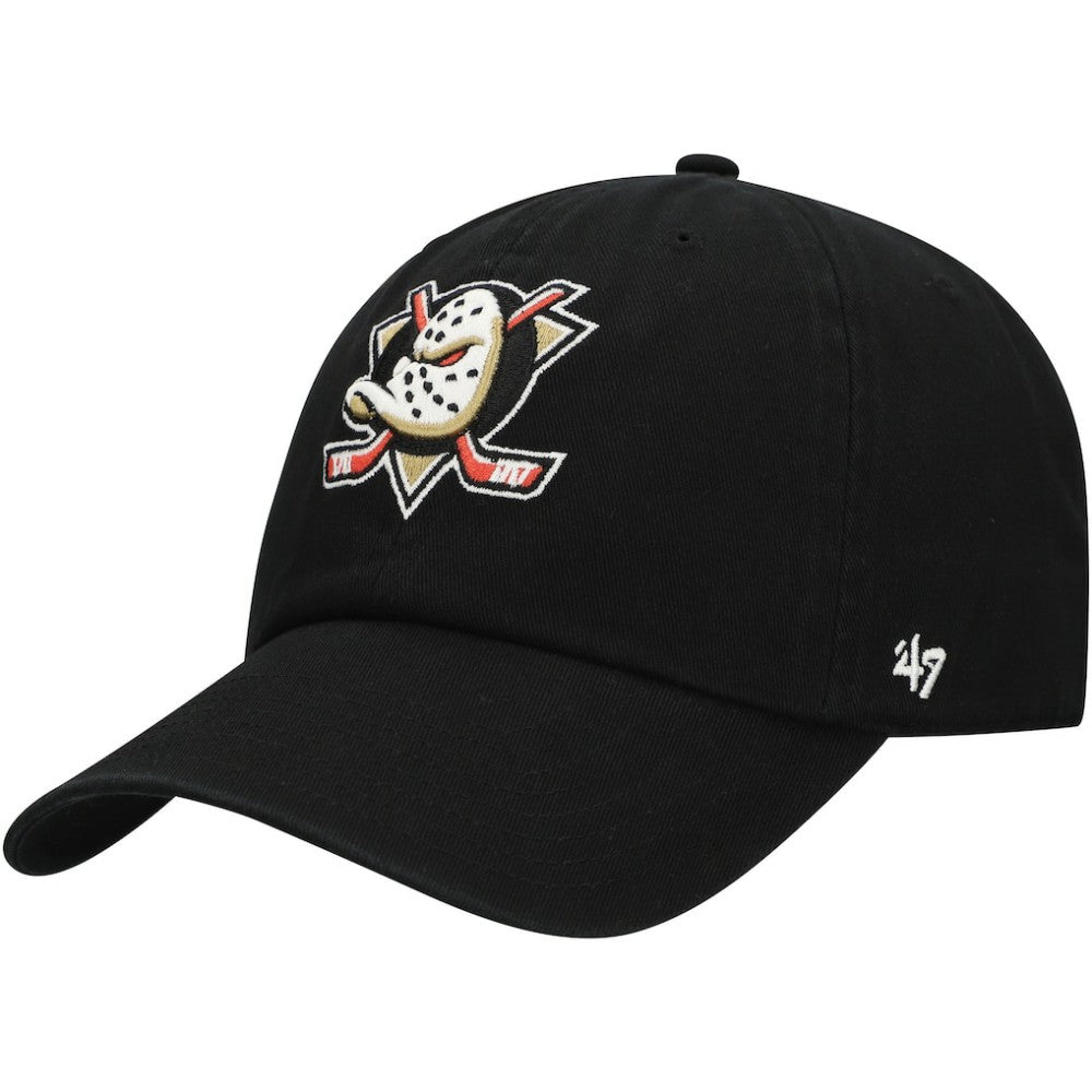 Anaheim Ducks '47 Core Logo Clean Up Adjustable Hat - Black | 47 brand online