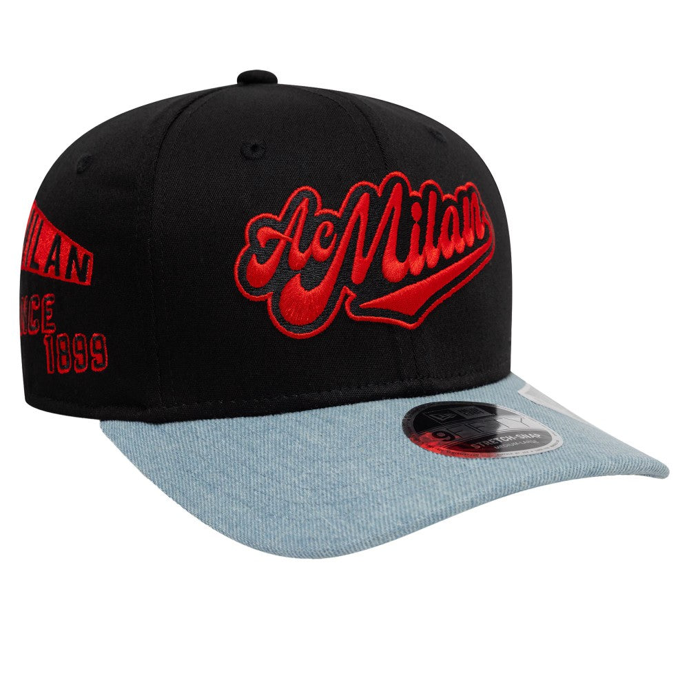 New Era - AC Milan New Era 9FIFTY Stretch-Snap Adjustable Hat - Black/Denim