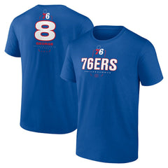 Paul George Philadelphia 76ers Behind The Back Name & Number T-Shirt - Royal