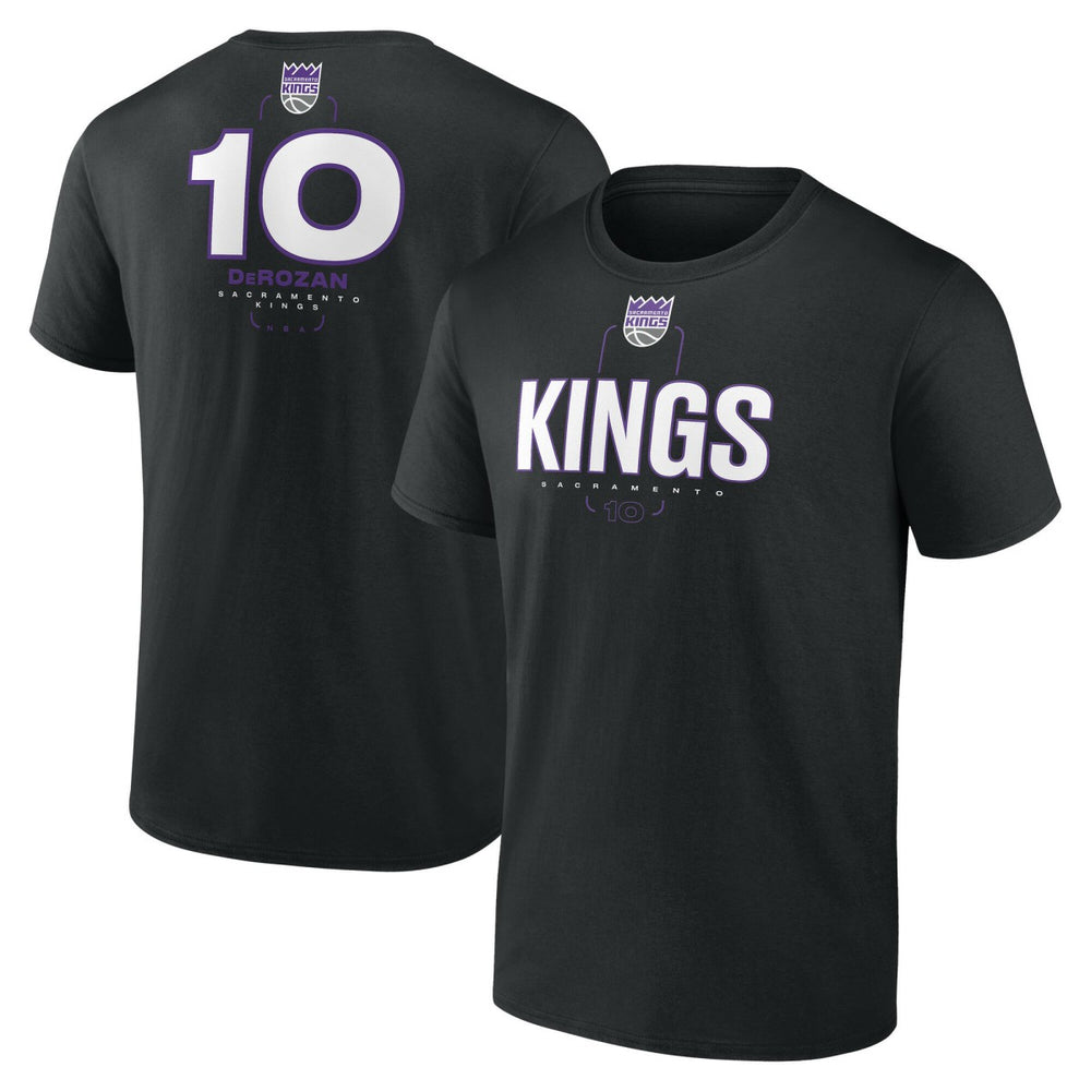 DeMar DeRozan Sacramento Kings Behind The Back Name & Number T-Shirt - Black