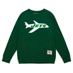 New York Jets Basic Fleece Pullover Sweatshirt - Green - Mitchell & Ness