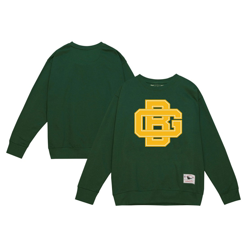 Green Bay Packers Basic Fleece Pullover Sweatshirt - Green - Mitchell & Ness