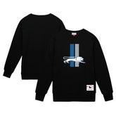 Detroit Lions Basic Fleece Pullover Sweatshirt - Black - Mitchell & Ness
