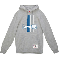 Detroit Lions Vintage Pullover Hoodie - Heather Gray - Mitchell & Ness