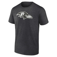 Baltimore Ravens Personalized Name & Number Monochrome T-Shirt - Charcoal - NFL