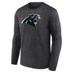 Carolina Panthers Personalized Name & Number Monochrome Long Sleeve T-Shirt - Charcoal - NFL