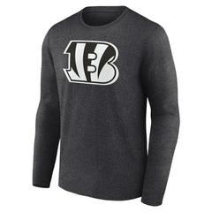Cincinnati Bengals Personalized Name & Number Monochrome Long Sleeve T-Shirt - Charcoal - NFL