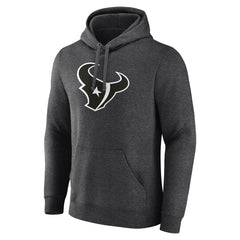 Houston Texans Personalized Name & Number Monochrome Pullover Hoodie - Charcoal - NFL