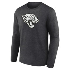 Jacksonville Jaguars Personalized Name & Number Monochrome Long Sleeve T-Shirt - Charcoal - NFL