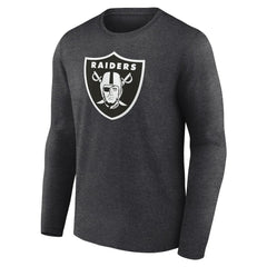 Las Vegas Raiders Personalized Name & Number Monochrome Long Sleeve T-Shirt - Charcoal - NFL