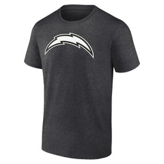 Los Angeles Chargers Personalized Name & Number Monochrome T-Shirt - Charcoal - NFL