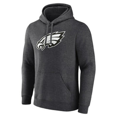 Philadelphia Eagles Personalized Name & Number Monochrome Pullover Hoodie - Charcoal - NFL