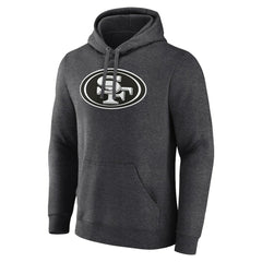 San Francisco 49ers Personalized Name & Number Monochrome Pullover Hoodie - Charcoal - NFL
