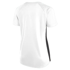 Las Vegas Raiders Women's Plus Size Glitter Lace-Up V- Neck T-Shirt - White - Fanatics