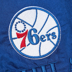 Mitchell & Ness Philadelphia 76ers Unisex Hardwood Classics Team OG 3.0 Anorak Half-Zip Windbreaker Jacket Royal