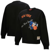 Mitchell & Ness New York Knicks Women's Hardwood Classics Home Team Pullover Sweatshirt Black