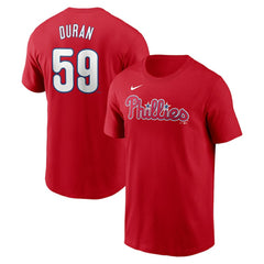 Jhoan Duran Philadelphia Phillies Nike Fuse Name & Number T-Shirt for sale