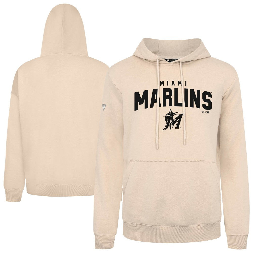 Miami Marlins Levelwear Podium Team Arch Pullover Hoodie Outlet