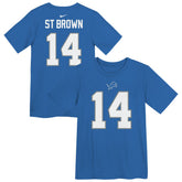 Amon-Ra St. Brown Detroit Lions Preschool Player Name & Number T-Shirt - Blue - Nike