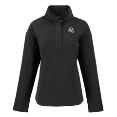 Buffalo Bills Cutter & Buck Women's Hunts Point Eco Half-Snap Sweatshirt - Black - NFL