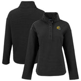 Green Bay Packers Cutter & Buck Women's Hunts Point Eco Half-Snap Sweatshirt - Black - NFL