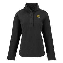 Green Bay Packers Cutter & Buck Women's Hunts Point Eco Half-Snap Sweatshirt - Black - NFL