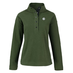 Pittsburgh Steelers Cutter & Buck Women's Hunts Point Eco Half-Snap Sweatshirt - Green - NFL