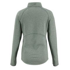 Green Bay Packers Cutter & Buck Women's Peshastin Eco Fleece Recycled Tri-Blend Raglan Half-Zip Jacket - Heather Green - NFL