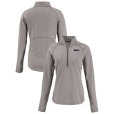 Pittsburgh Steelers Cutter & Buck Women's Americana Peshastin Eco Fleece Recycled Tri-Blend Raglan Half-Zip Jacket - Heather Gray - NFL