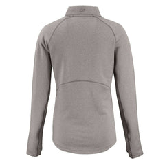Washington Commanders Cutter & Buck Women's Peshastin Eco Fleece Recycled Tri-Blend Raglan Half-Zip Jacket - Heather Gray - NFL
