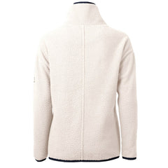 Washington Commanders Cutter & Buck Women's Americana Cascade Eco Sherpa Fleece Half-Zip Jacket - Oatmeal - NFL
