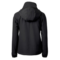 San Francisco 49ers Cutter & Buck Women's Charter Eco Recycled Half-Zip Hooded Anorak Jacket - Black - NFL