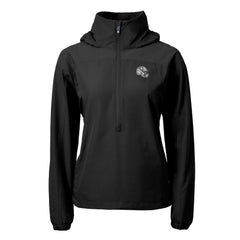 Indianapolis Colts Cutter & Buck Women's Charter Eco Recycled Half-Zip Hooded Anorak Jacket - Black - NFL