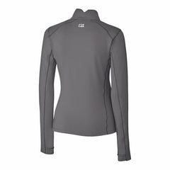 San Francisco 49ers Cutter & Buck Women's Traverse Stretch Quarter-Zip Pullover Top - Gray - NFL
