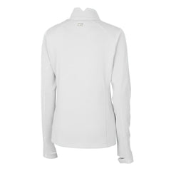 San Francisco 49ers Cutter & Buck Women's Traverse Stretch Quarter-Zip Pullover Top - White - NFL