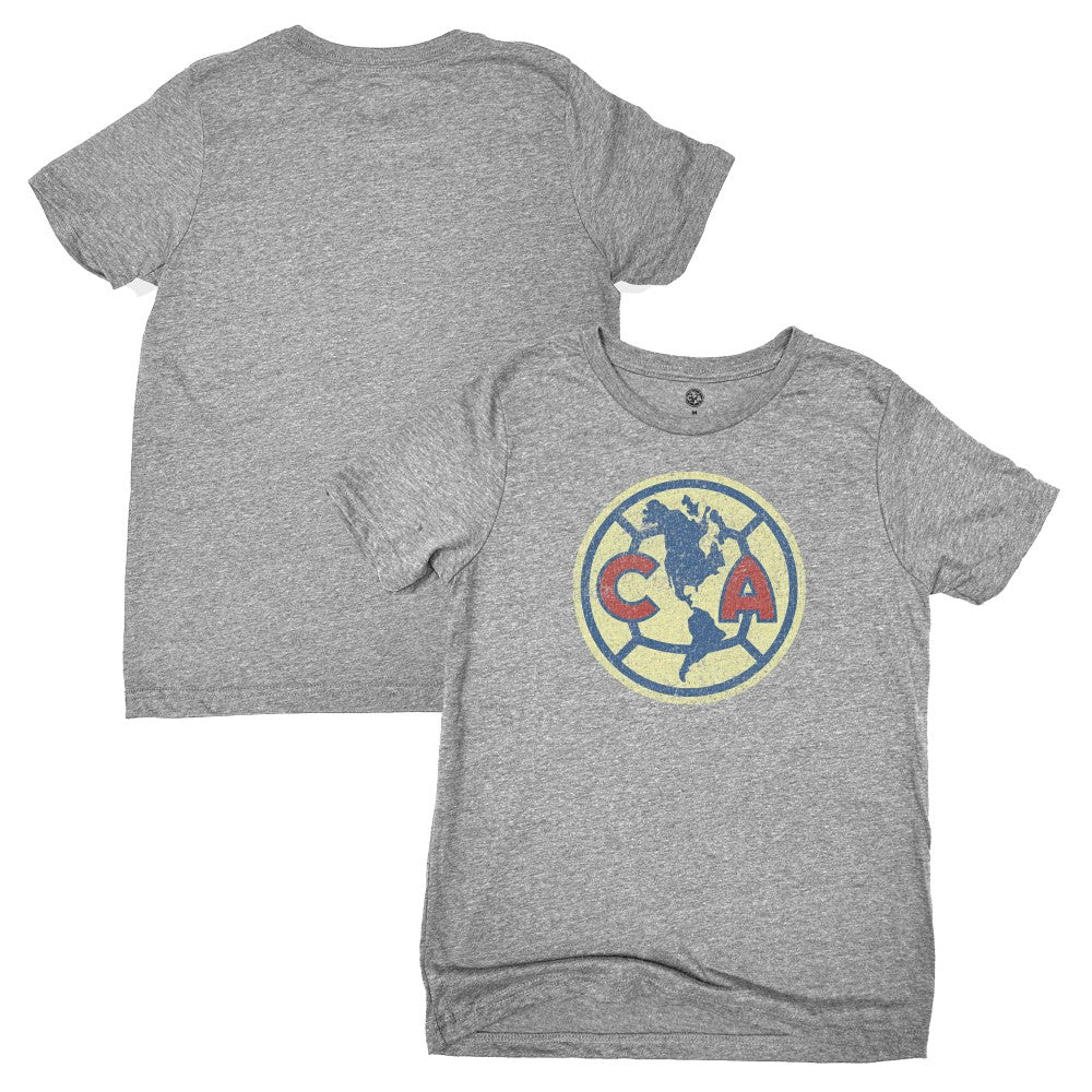 Club America 1863FC Youth Color Badge T-Shirt Heather Gray