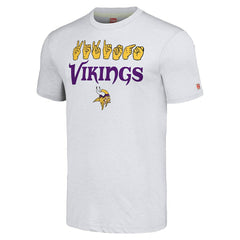 Minnesota Vikings Homage Unisex The NFL ASL Collection by Love Sign American Sign Language T-Shirt - Ash - NFL