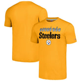 Pittsburgh Steelers Homage Unisex The NFL ASL Collection by Love Sign American Sign Language T-Shirt - Gold - NFL