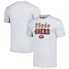 San Francisco 49ers Homage Unisex The NFL ASL Collection by Love Sign American Sign Language T-Shirt - Ash - NFL