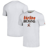 Cleveland Browns Homage Unisex The NFL ASL Collection by Love Sign American Sign Language T-Shirt - Ash - NFL