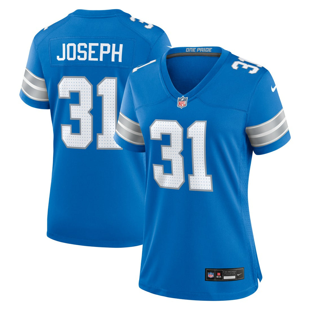 Kerby Joseph Detroit Lions Women's Team Game Jersey - Blue - Nike