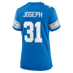 Kerby Joseph Detroit Lions Women's Team Game Jersey - Blue - Nike