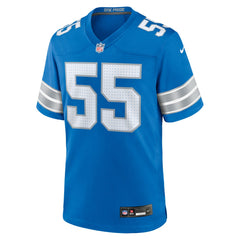 Derrick Barnes Detroit Lions Team Game Jersey - Blue - Nike