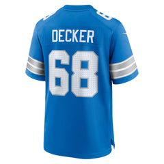 Taylor Decker Detroit Lions Team Game Jersey - Blue - Nike