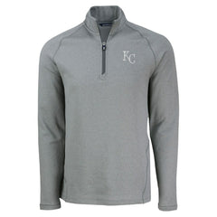 Kansas City Royals Cutter & Buck Peshastin Eco Fleece Recycled Raglan Quarter-Zip Top Outlet