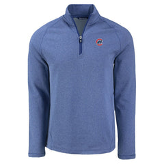 Chicago Cubs Cutter & Buck Peshastin Eco Fleece Recycled Raglan Quarter-Zip Top Discount