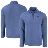 Philadelphia Phillies Cutter & Buck Peshastin Eco Fleece Recycled Raglan Quarter-Zip Top Online